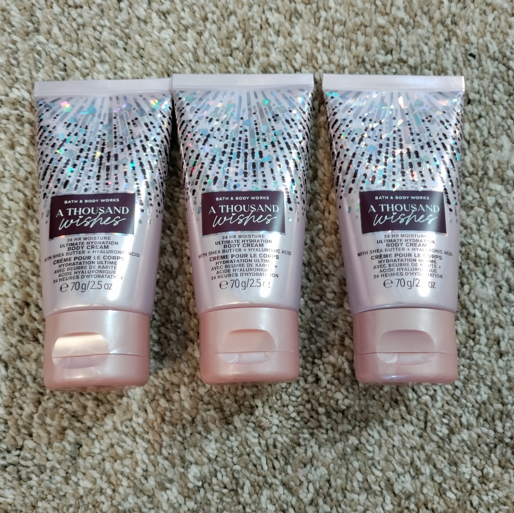 A Thousand Wishes 3 travel sized lotions